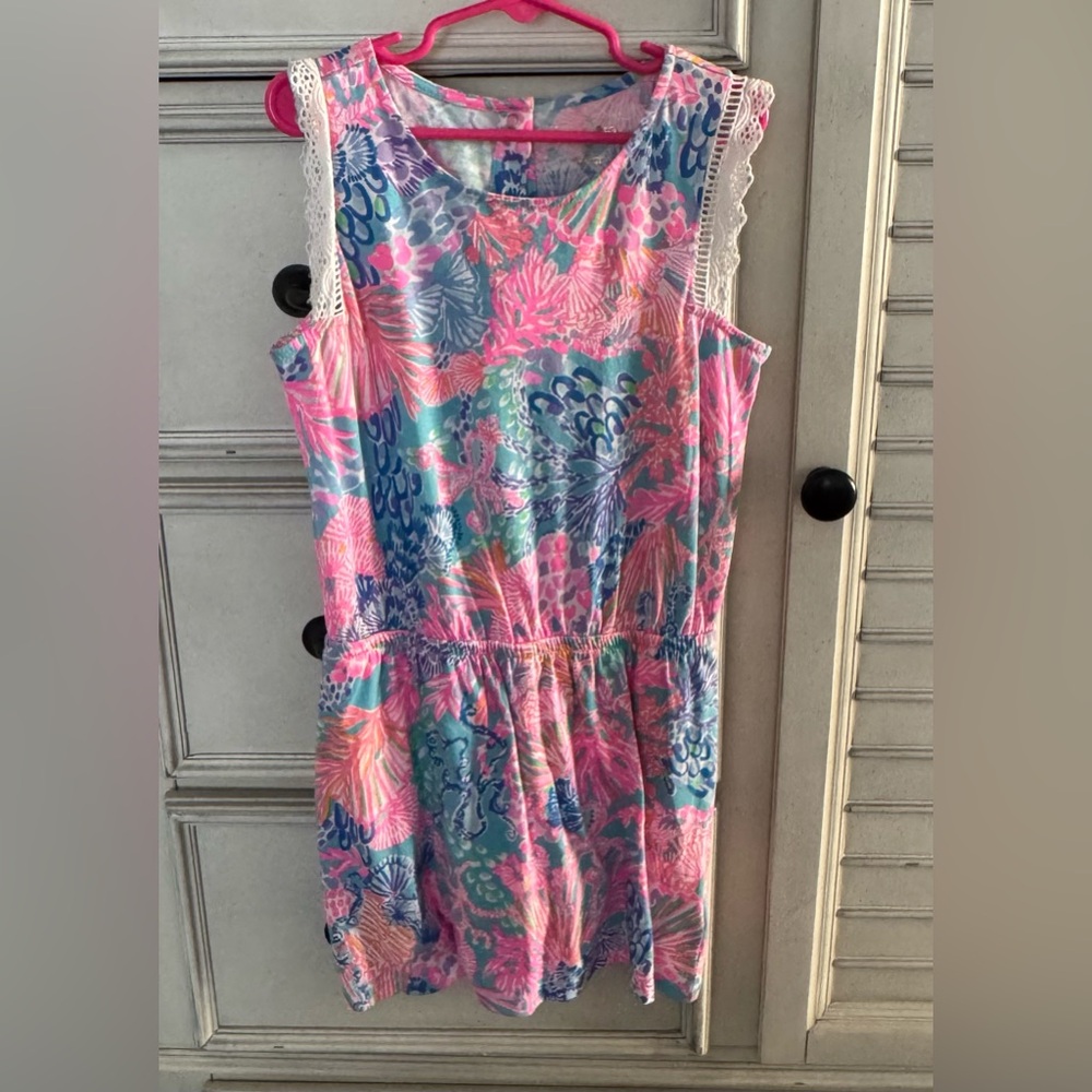 Lilly Pulitzer Girls Agee Romper Splendor in the Sun